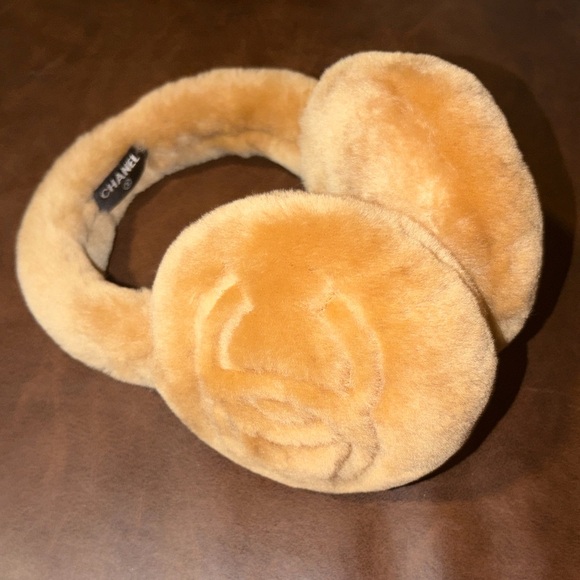 Double C Cozy faux fur tan on tan earmuffs